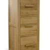 Opus Modern Oak 3 Drawer Filing Cabinet