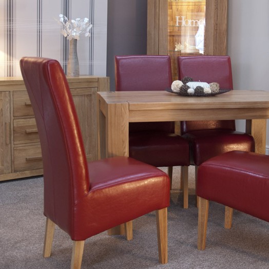 Opus Modern Oak Small Corner Leg Dining Table