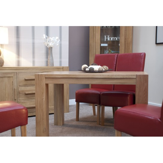 Opus Modern Oak Small Corner Leg Dining Table Opus Modern Oak Small Corner Leg Dining Table