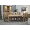 Opus Modern Oak Large Corner Leg Dining Table Opus Modern Oak Large Corner Leg Dining Table