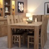 Opus Modern Oak Large Corner Leg Dining Table