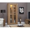 Trend Lifestyle Oak Glass Display Cabinet