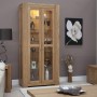 Trend Lifestyle Oak Glass Display Cabinet