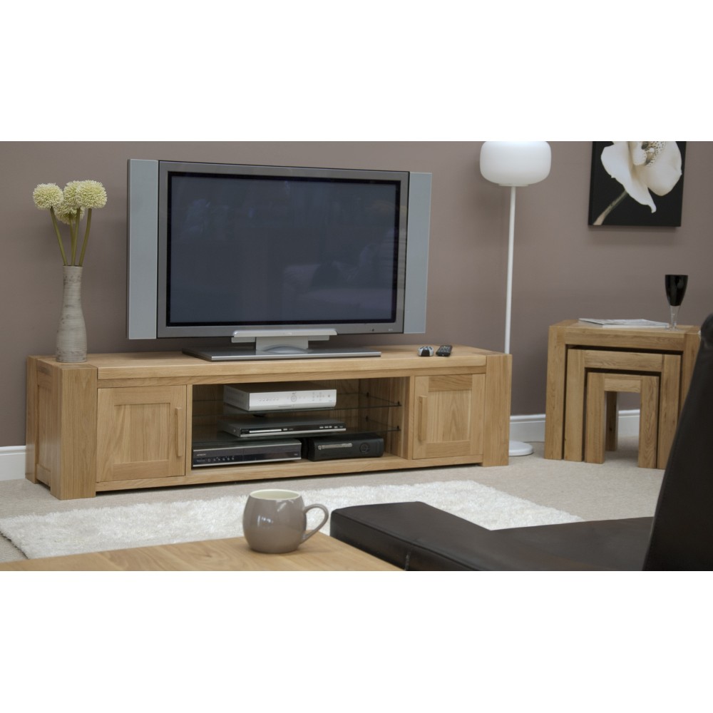 Trend Lifestyle Oak Large Plasma TV Unit