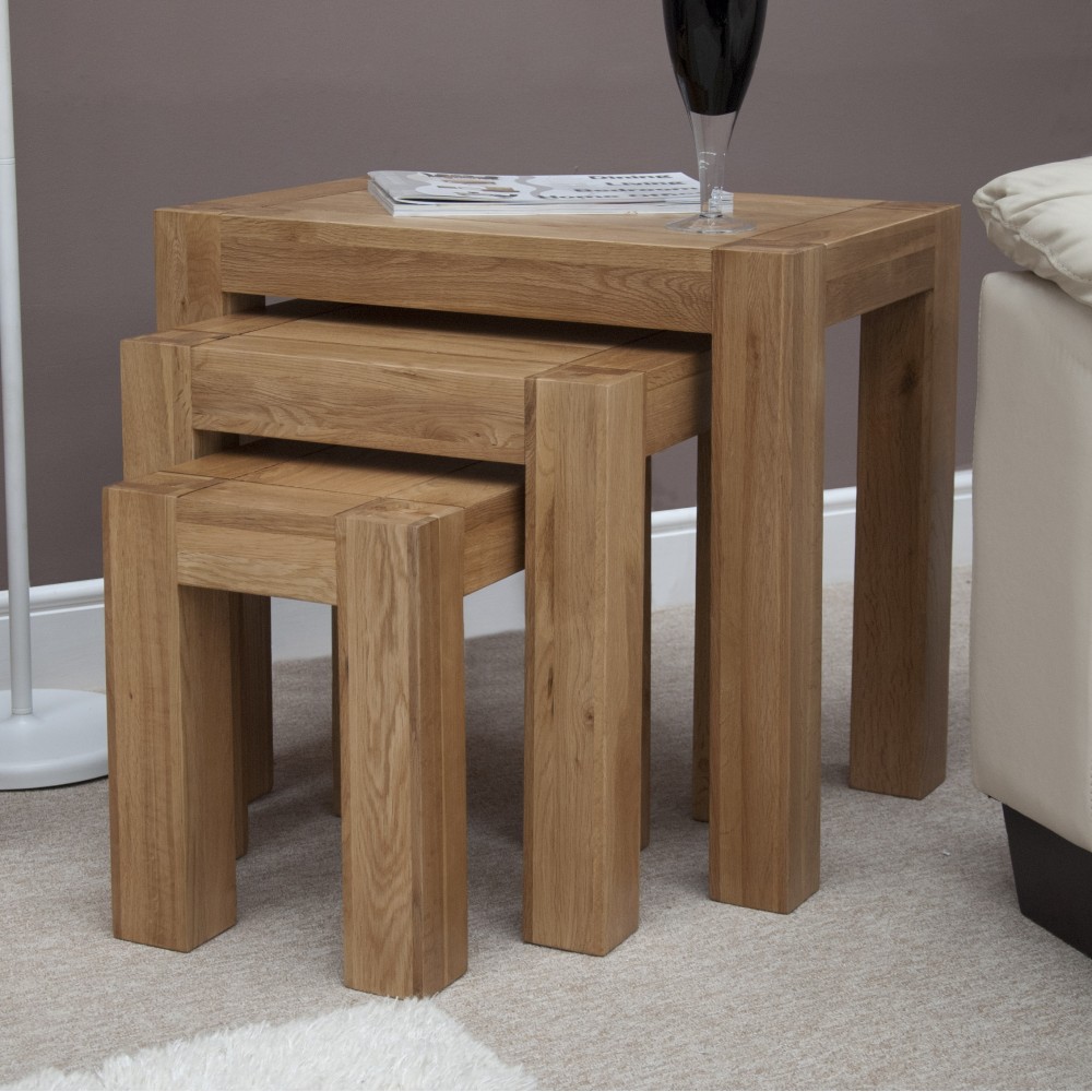 Trend Lifestyle Oak Nest of Tables