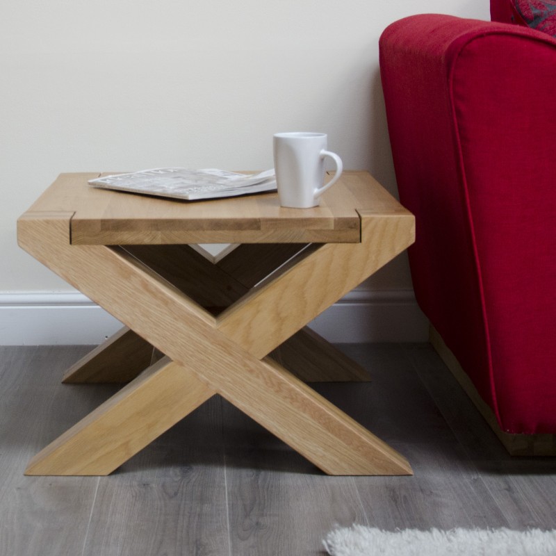 Trend Lifestyle Oak X-Leg 2 X 2 Coffee Table