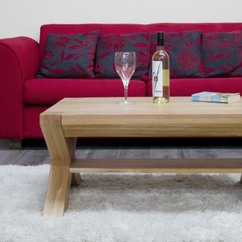 Trend Lifestyle Oak X-Leg 3 X 2 Coffee Table