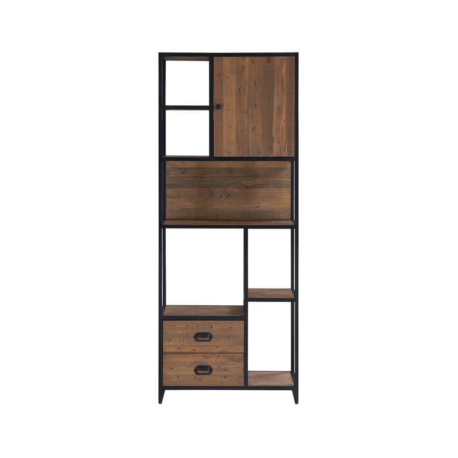 Ooki Reclaimed Large Open Bookcase