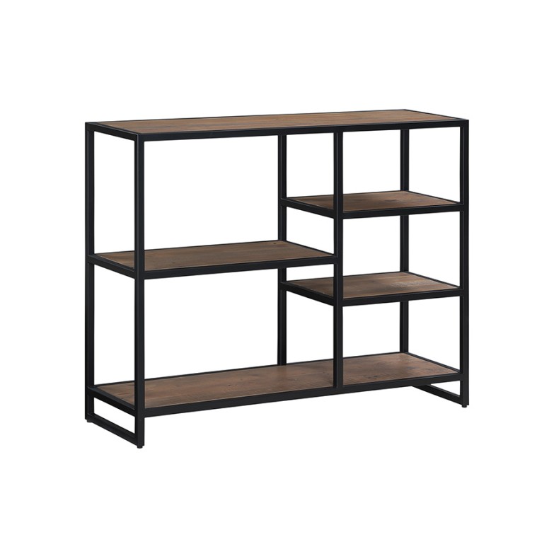 Ooki Reclaimed Low Open Bookcase