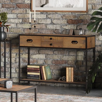 Ooki Reclaimed Large Wide Console Table