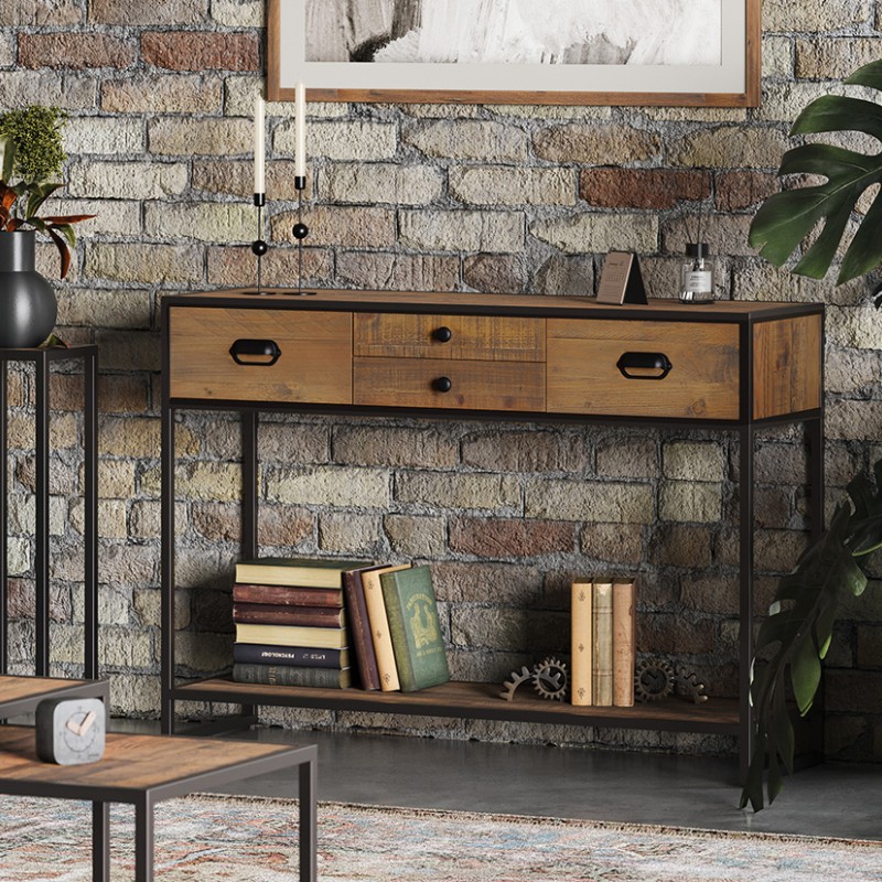 Ooki Reclaimed Large Wide Console Table