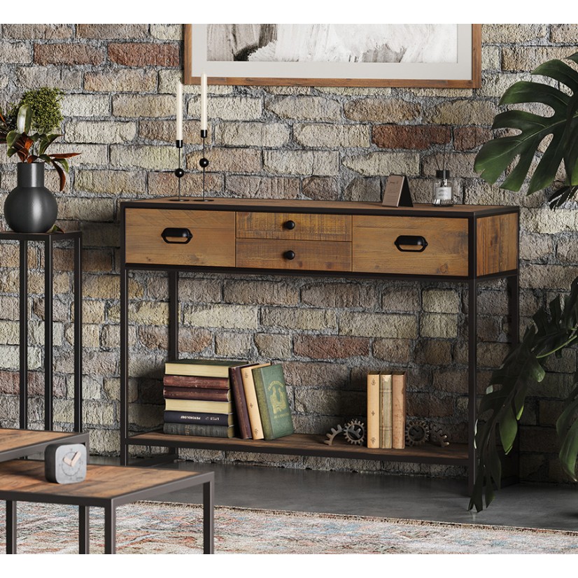 Ooki Reclaimed Large Wide Console Table