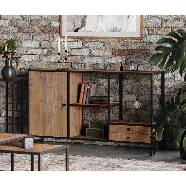 Ooki Reclaimed Large Open Console Table Ooki Reclaimed Large Open Console Table