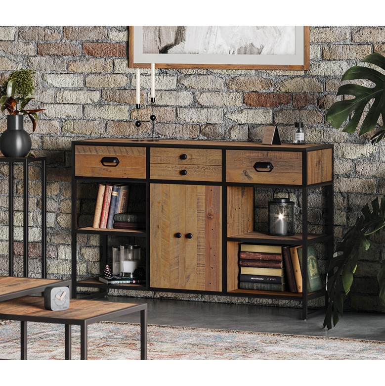 Ooki Reclaimed Large Storage Console Table