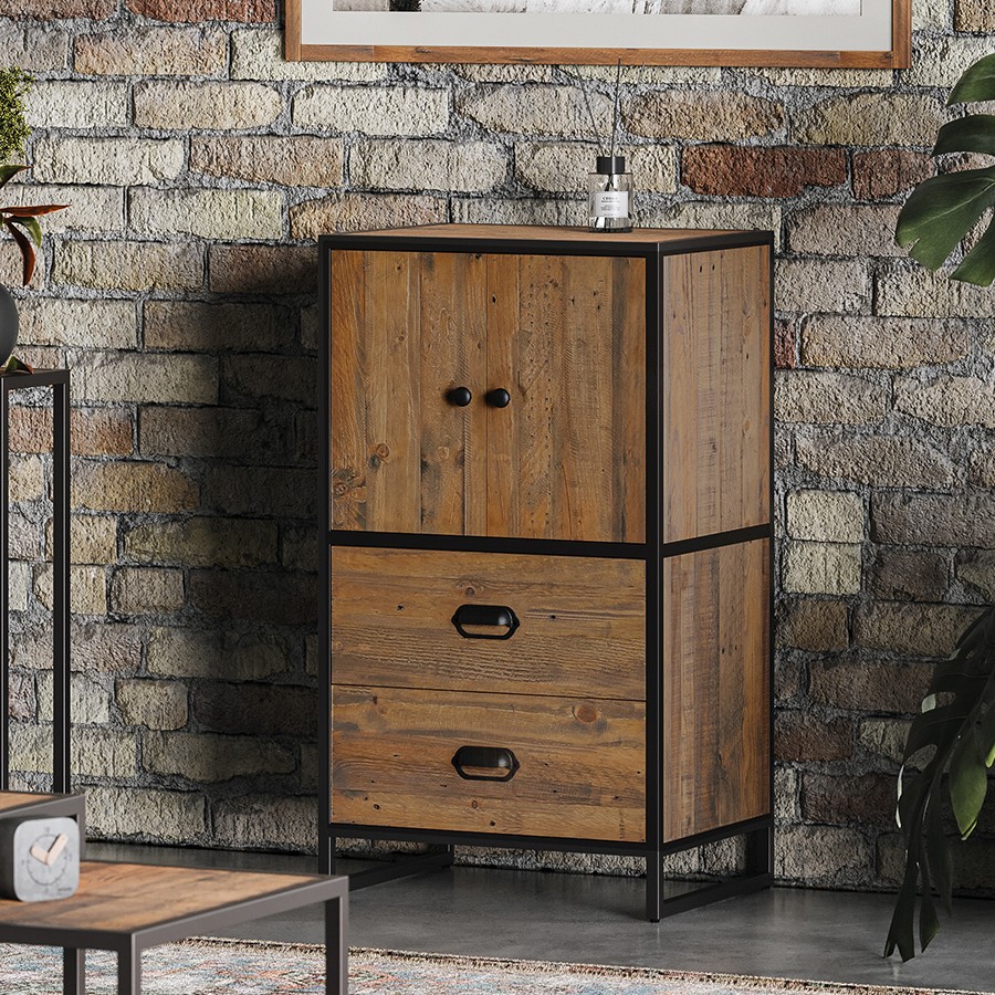Ooki Reclaimed Modular Cupboard with Drawers