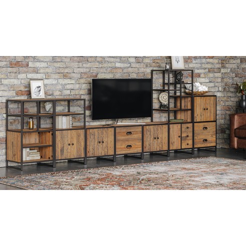 Ooki Reclaimed Modular Cupboard with Shelves