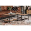 Ooki Reclaimed Large Coffee Table with Side Table