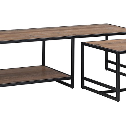 Ooki Reclaimed Large Coffee Table with Side Table