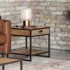 Ooki Reclaimed Lamp Side Table with Drawer