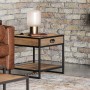 Ooki Reclaimed Lamp Side Table with Drawer