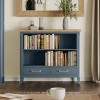 Signature Blue Low Bookcase