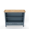 Signature Blue Low Bookcase