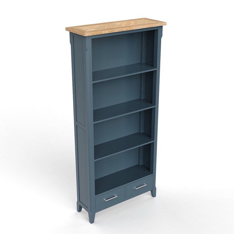Signature Blue Tall bookcase