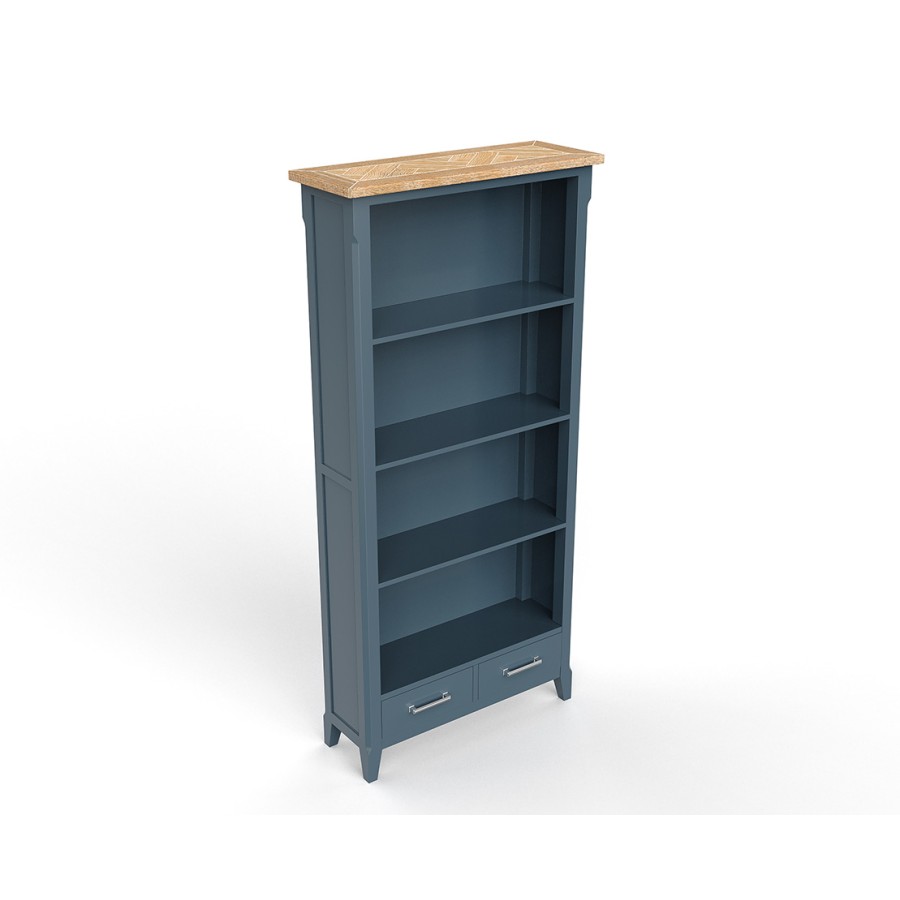 Signature Blue Tall bookcase