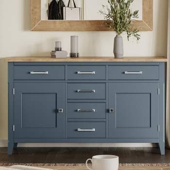 Signature Blue Large Sideboard