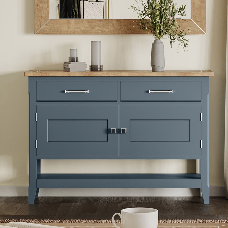 Signature Blue Small Sideboard / Hall Console Table
