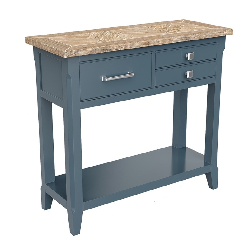Signature Blue Reclaimed Small Console Table