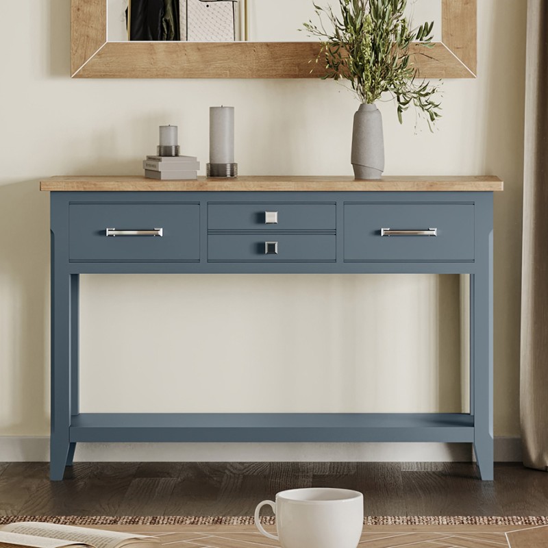 Signature Blue Large Console Table