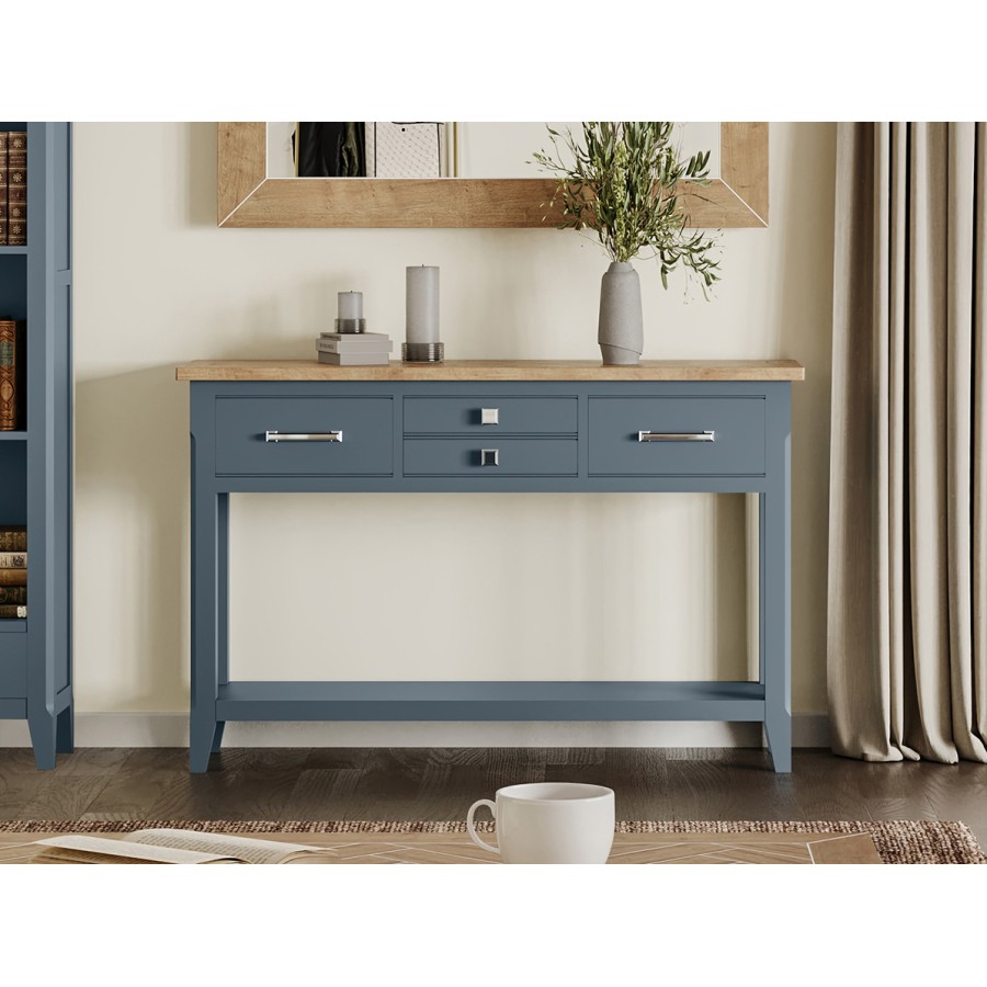 Signature Blue Large Console Table Signature Blue Large Console Table