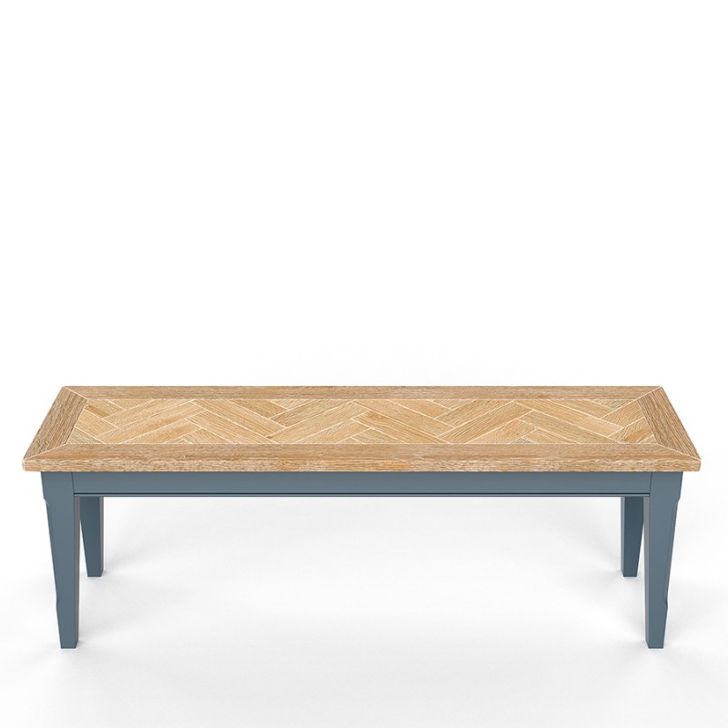 Signature Blue Small Dining Bench 130cm