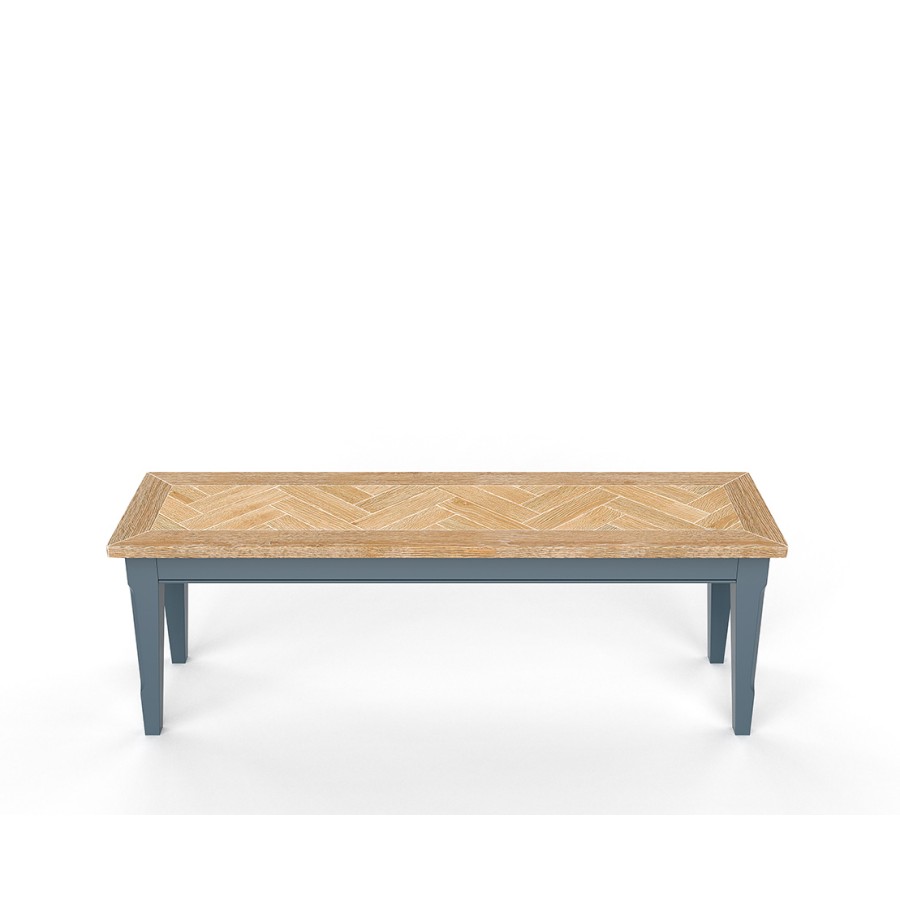 Signature Blue Small Dining Bench 130cm Signature Blue Small Dining Bench 130cm
