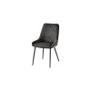Signature Blue Dining Chair - Gun Metal Grey
