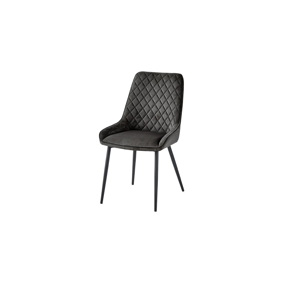 Signature Blue Dining Chair - Gun Metal Grey