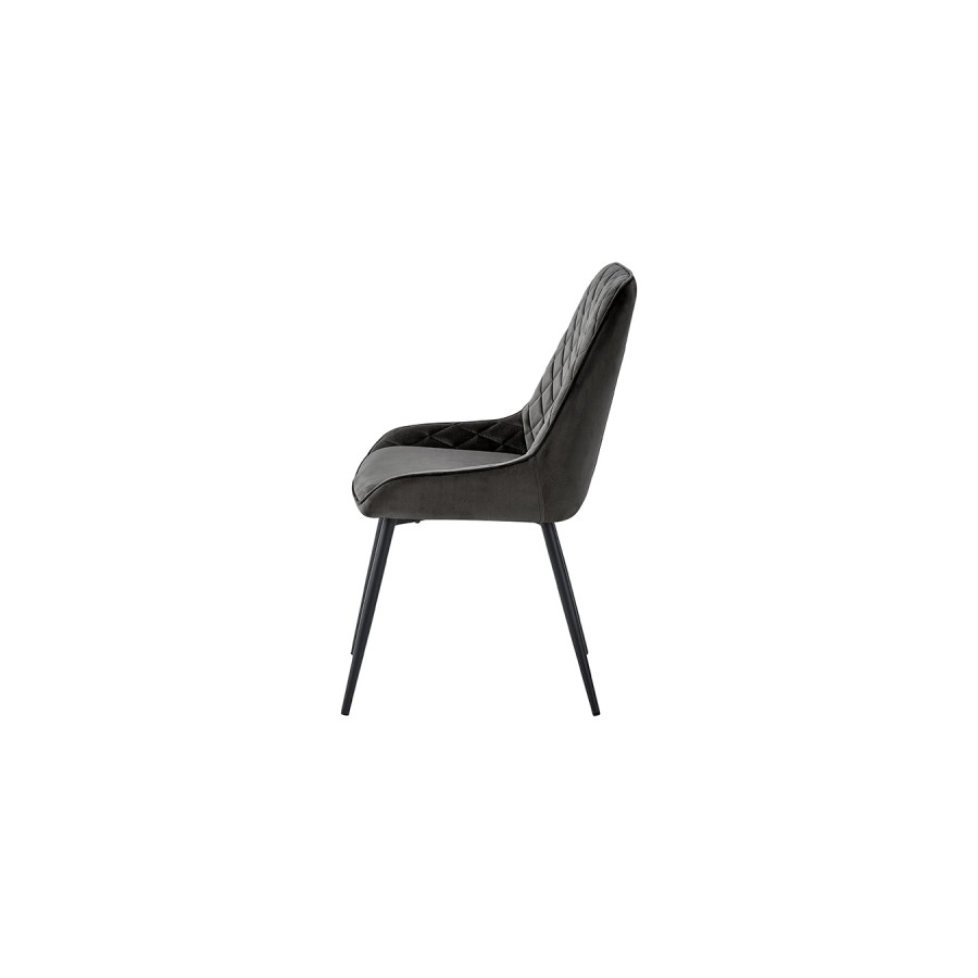 Signature Blue Dining Chair - Gun Metal Grey