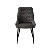 Signature Blue Dining Chair - Gun Metal Grey