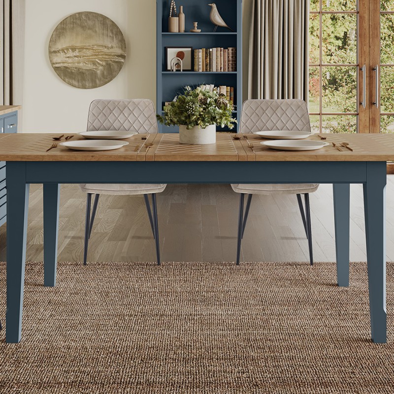 Signature Blue Extending Dining Table