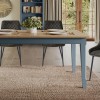 Signature Blue Extending Dining Table