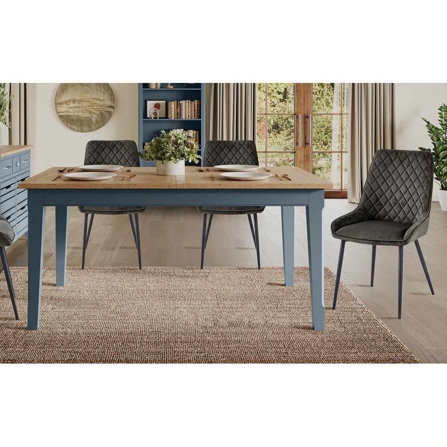 Signature Blue Extending Dining Table