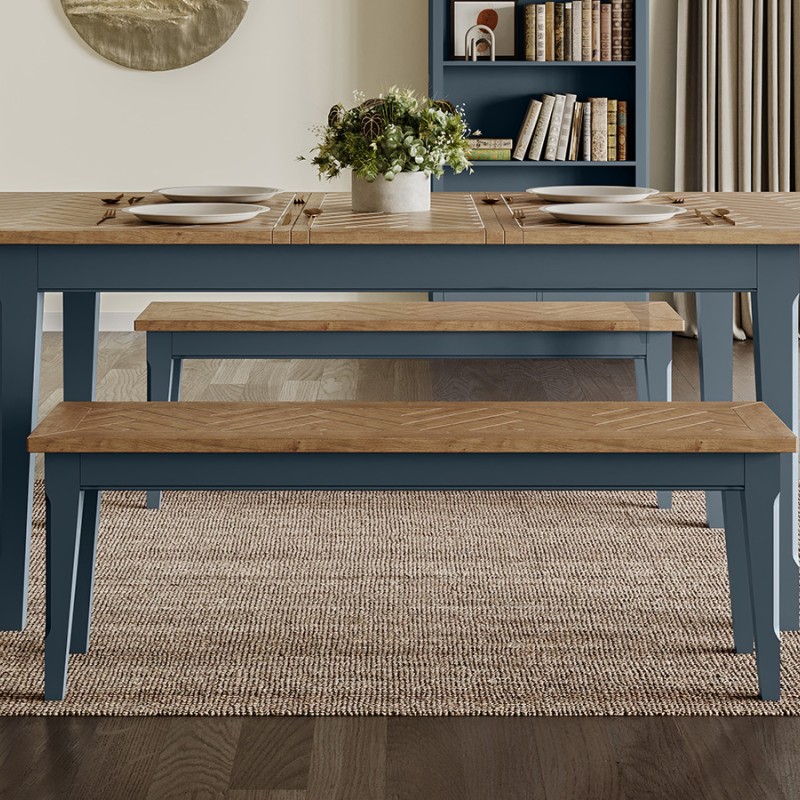 Signature Blue Extending Dining Table