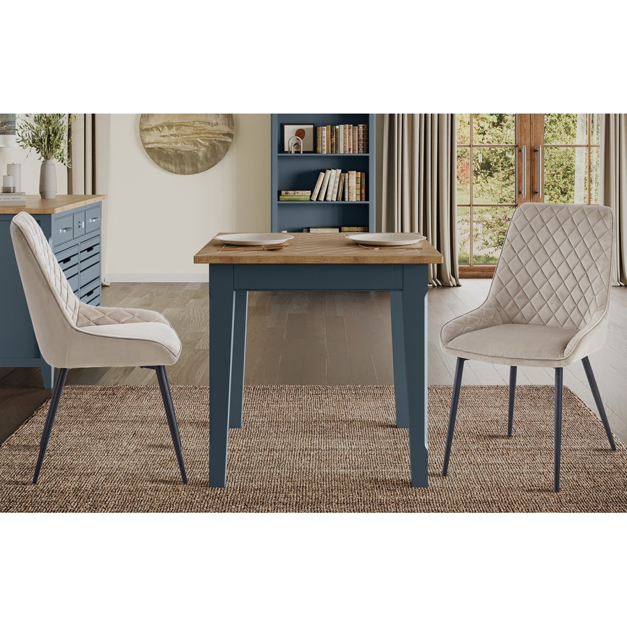 Signature Blue Square Dining Table