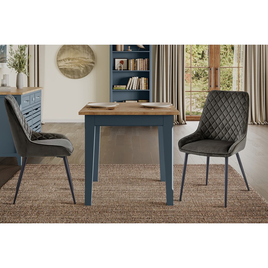 Signature Blue Square Dining Table