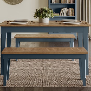 Signature Blue Dining Table 140cm