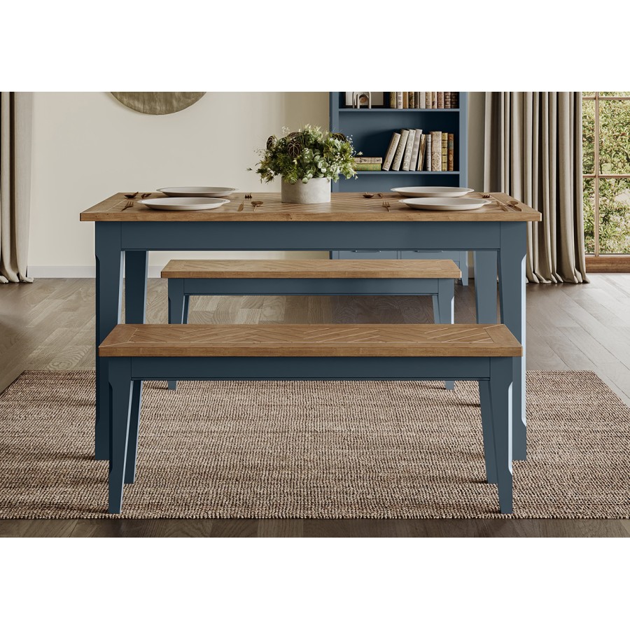 Signature Blue Dining Table 140cm