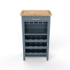 Signature Blue Wine Rack / Glass Storage Cabinet
