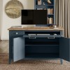 Signature Blue Hidden Home Office Desk