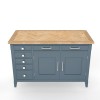 Signature Blue Hidden Home Office Desk